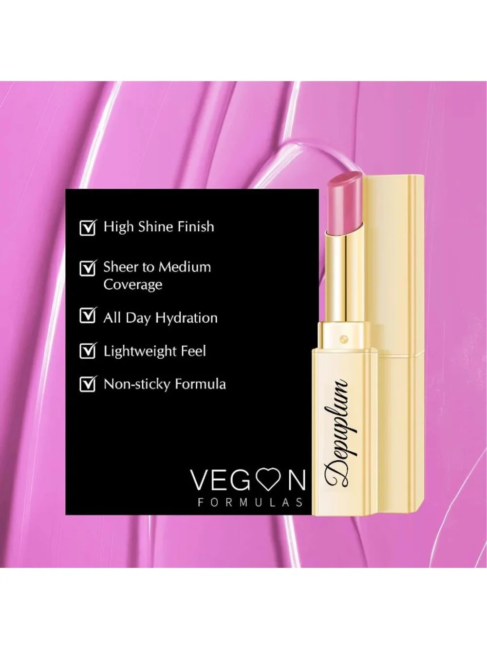 Women's Dem88 First Love Glow Reviver Moisture Lip Gloss Creamy Tinted Lip Balm